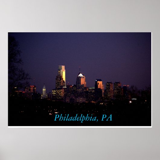 Philadelphie, affiche de l'horizon de l'AP (Devant)