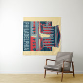 Philadelphie, ajouter du texte, Tapisserie (En situation (horizontale))