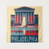 Philadelphie, ajouter du texte, Tapisserie