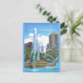 Philadelphie Carte postale - Hôtel de Ville - Font (Debout devant)