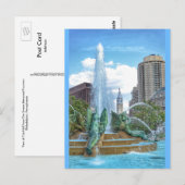 Philadelphie Carte postale - Hôtel de Ville - Font (Devant / Derrière)