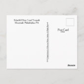 Philadelphie Carte Postale Manayunk Towpath (Dos)