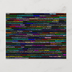 Philadelphie Design de texte I carte postale