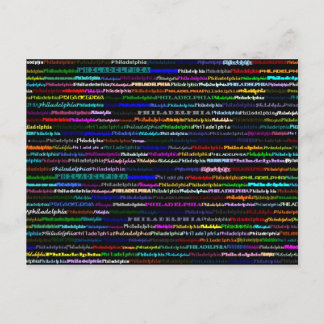 Philadelphie Design de texte I carte postale