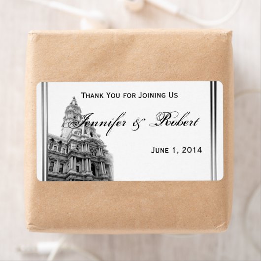 Philadelphie Destination Étiquette de bouteille d' (En situation)