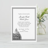 Philadelphie Destination Mariage Invitation (Debout devant)