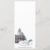 Philadelphie Destination Mariage Menu (Dos)