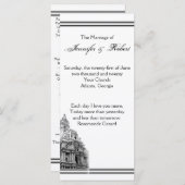Philadelphie Destination Wedding Programme (Devant / Derrière)