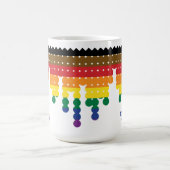 Philadelphie Gay pride Nom du drapeau Phrase Mug (Centre)