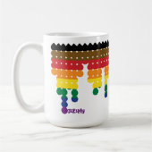 Philadelphie Gay pride Nom du drapeau Phrase Mug (Gauche)