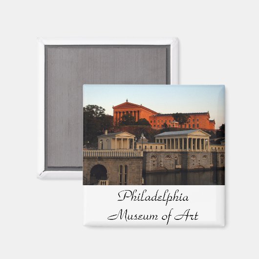 Philadelphie Musée d'art Magnet (Recto/Verso)