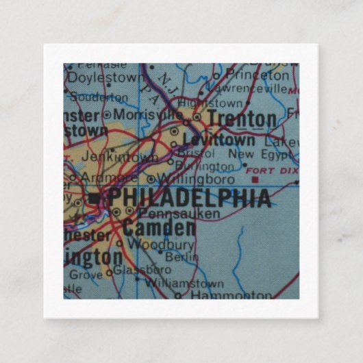 philadelphie Nous avons déplacé une nouvelle carte (Devant)
