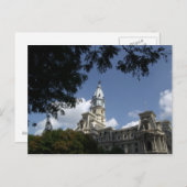 Philadelphie, PA Carte postale de l'hôtel de ville (Devant / Derrière)
