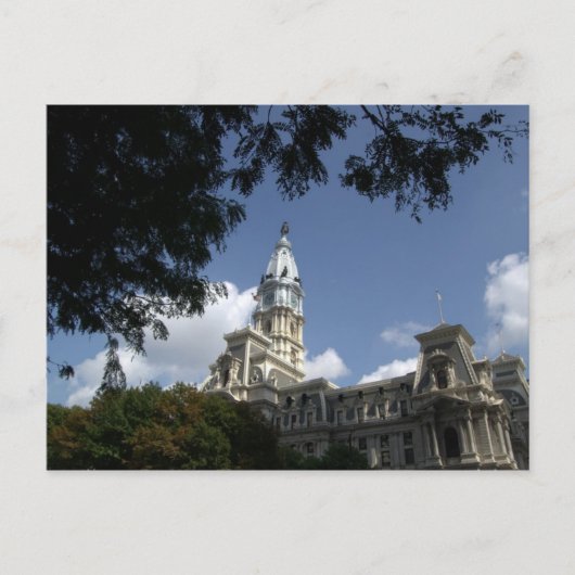 Philadelphie, PA Carte postale de l'hôtel de ville (Devant)
