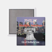 Philadelphie Pennsylvanie Magnet (Recto/Verso)