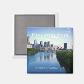 Philadelphie Pennsylvanie Photo Souvenir Magnet (Recto/Verso)