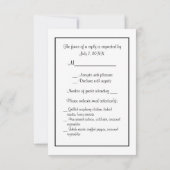 Philadelphie Skyline Etch BW Red RSVP Menu (Dos)