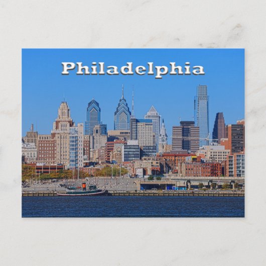 Philadelphie Skyline, Medium View II carte postale (Devant)