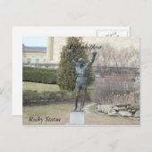 Philadelphie Statue Rocheuse Carte postale (Devant / Derrière)