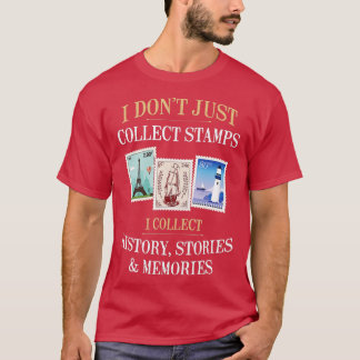 Philatelist filmpje verzamelen t-shirt
