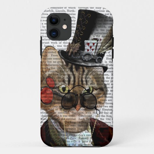 Phileas Feline Steampunk Cat & Top Hat 2 Case-Mate iPhone Case (Achterkant)