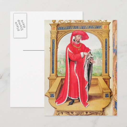 Philip de Goede Hertog van Bourgogne Briefkaart (Voorkant / Achterkant)