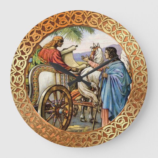 philip en man in een klokhuis grote klok (Voorkant)