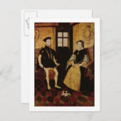 Philip II en Mary I, 1558 Briefkaart (Voorkant / Achterkant)