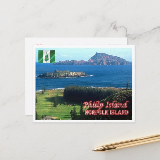 Philip Island - Norfolk Island - Briefkaart (Voorkant / Achterkant in situ)