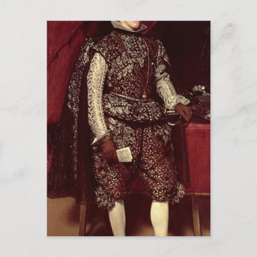 Philip IV van Spanje in Brown en Silver Briefkaart (Voorkant)