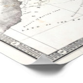 Philip Map van de 12 stammen - gedateerd 1852 Poster (Hoek)