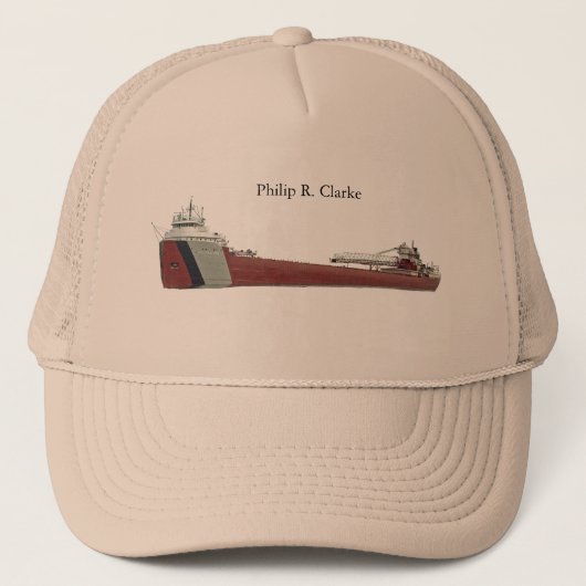 Philip R. Clarke trucker hat Pet (Voorkant)