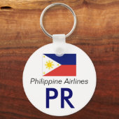 Philipinesflag, PR, Philippine Airlines Sleutelhanger (Voorkant)