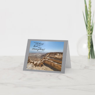 Philippenzen 4:13 Notitiekaart Blank Binnen