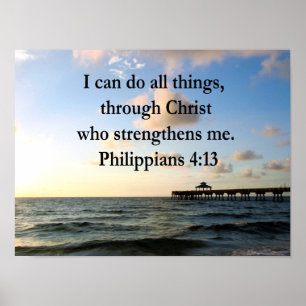 PHILIPPIAN 4:13 HOPE POSTER