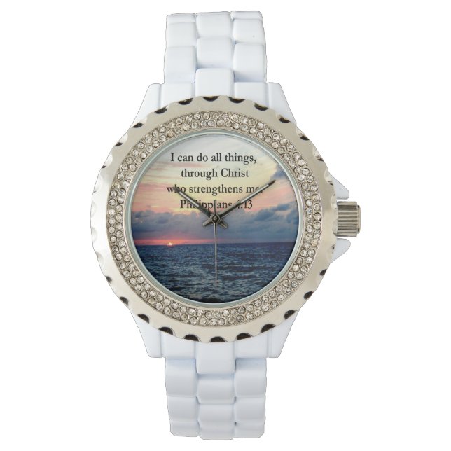 PHILIPPIAN 4:13 HORLOGE (Voorkant)