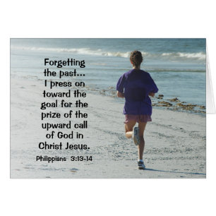 Philippians 3:13 Druk op de hoge oproepkaart