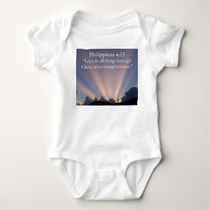 Philippians 4:13 Christelijk baby rompertje