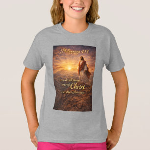 Philippians 4:13 Christelijk Meisjes T-shirt