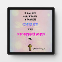 Philippians 4:13 Christelijke Manuscript Typografi