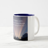 Philippians 4:13 Christian Coffee Mug (Devant droit)