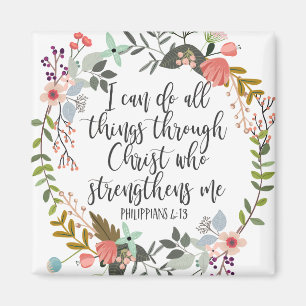 Philippians 4:13 Ik kan alles doen Magneet