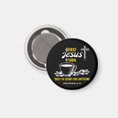 Philippians 4:13 Jesus Coffee Lover Magneet (Voorkant / Achterkant)