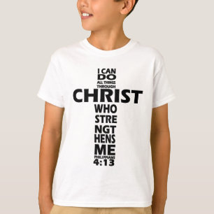 PHILIPPIANS 4:13 - KRUIS - IK KAN ALLE DINGEN DOEN T-SHIRT