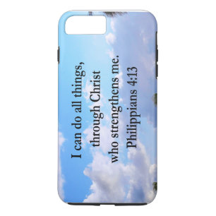 PHILIPPIANS 4:13 PRAYER 	iPhone 8 PLUS / 7 PLUS HOESJE