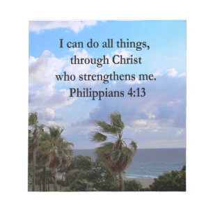 PHILIPPIANS 4:13 PRAYER NOTITIEBLOK