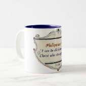 Philippians 4:13 Shield Coffee Mug (Devant gauche)