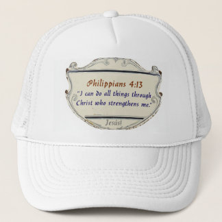 Philippians 4:13 Shield Trucker Hat Pet