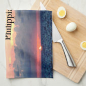 PHILIPPIANS 4:13 SUNRISE ONTWERP THEEDOEK (Quarter Fold)
