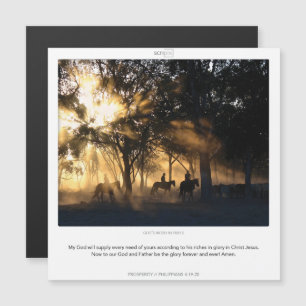Philippians 4:19-20-kaart voor PROSPERITY SCRIPIX- Magnetische Uitnodiging